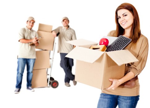 Neatly packed boxes and home belongings in storage